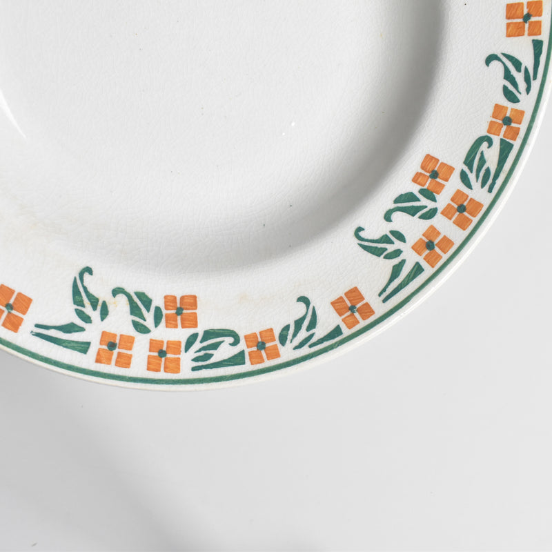 Vintage Deep Plate, M. Delau Petites Fleurs