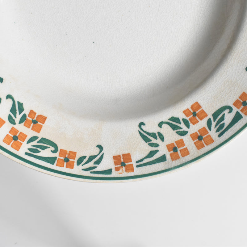 Vintage Deep Plate, M. Delau Petites Fleurs