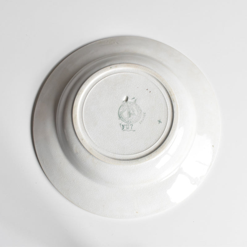 Vintage Deep Plate, M. Delau Petites Fleurs