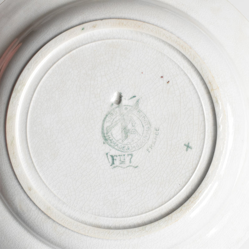 Vintage Deep Plate, M. Delau Petites Fleurs