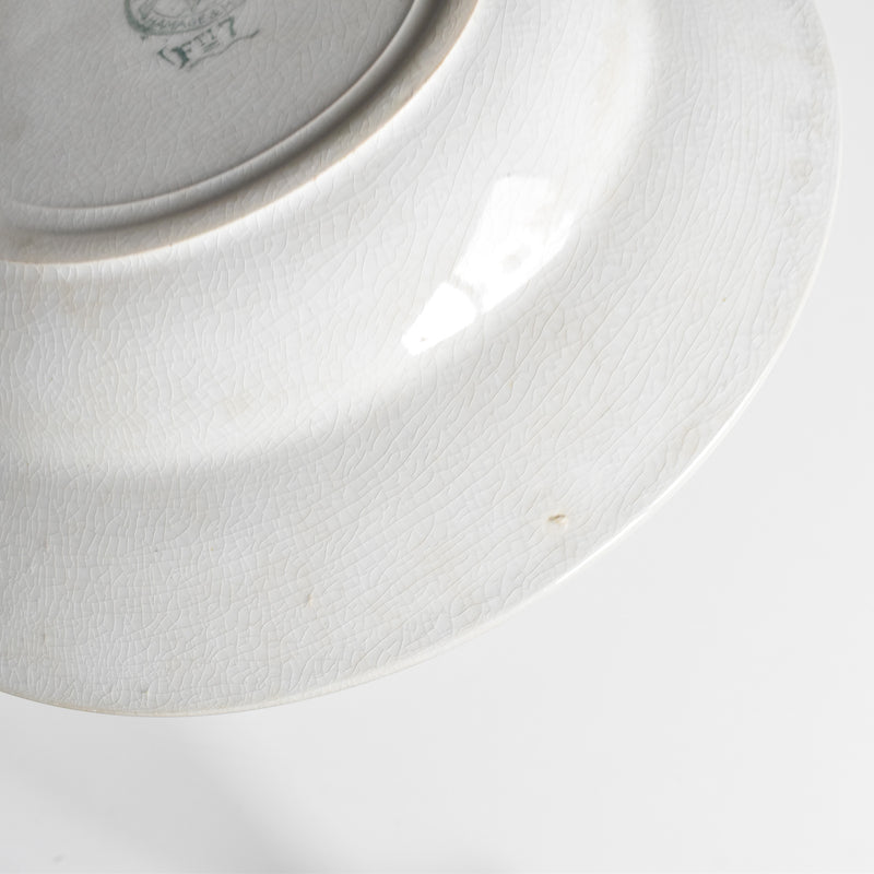 Vintage Deep Plate, M. Delau Petites Fleurs