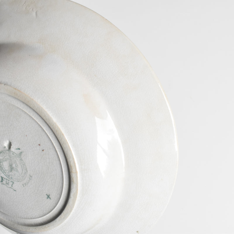 Vintage Deep Plate, M. Delau Petites Fleurs