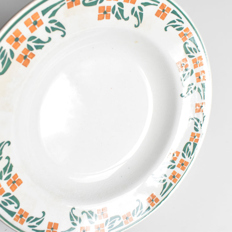 Vintage Deep Plate, M. Delau Petites Fleurs