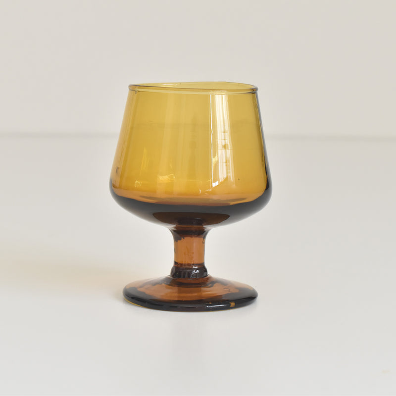 Vintage Liquor Glass, Brown
