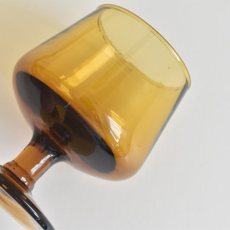 Vintage Liquor Glass, Brown