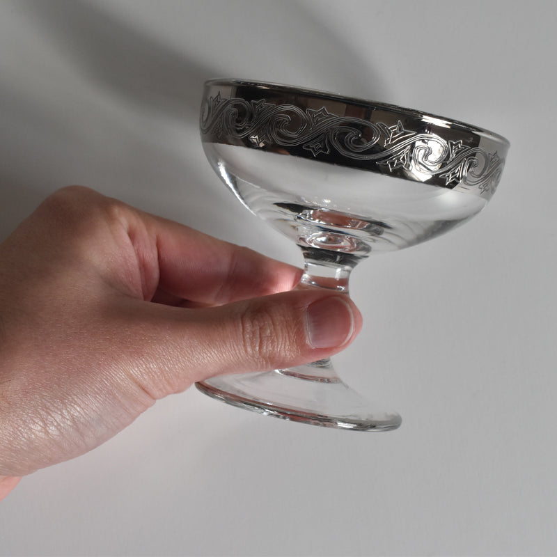 Vintage Champagne Coupe MURANO
