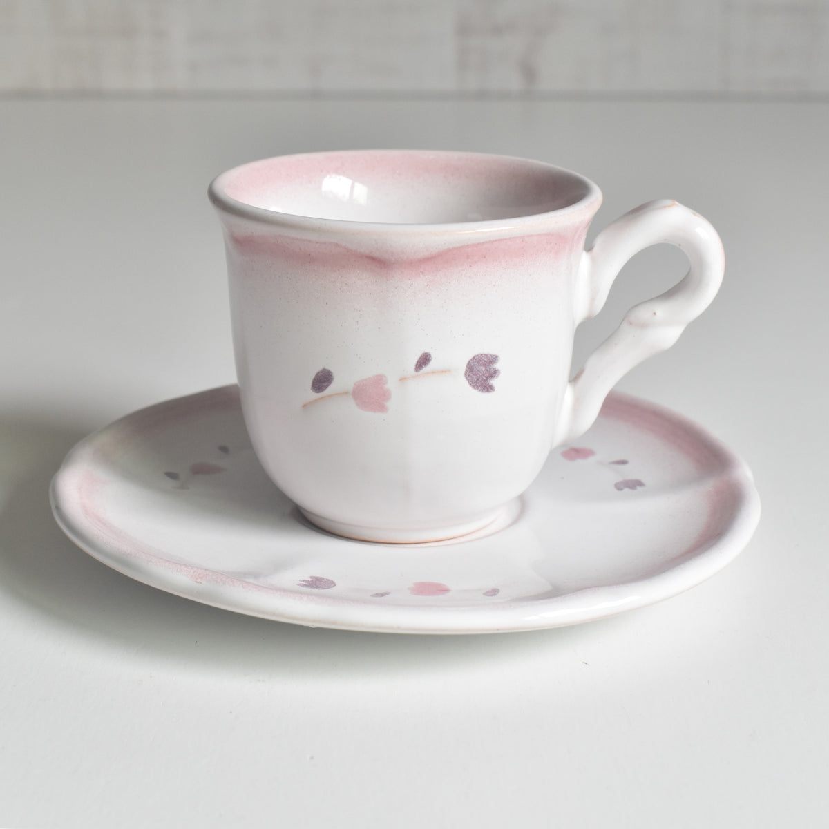 ヴィンテージデミタスカップ＆ソーサー ニーデルヴィレー D — Loane