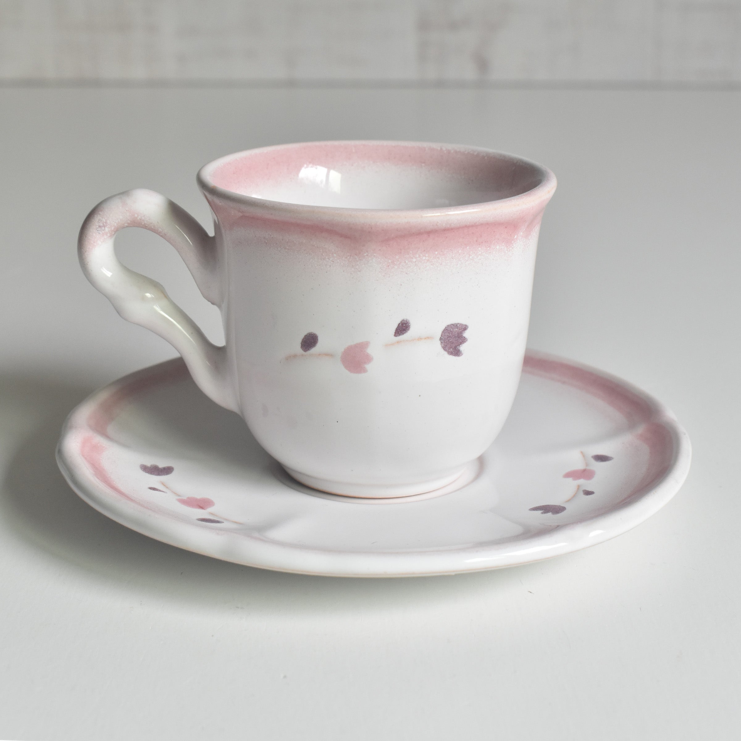 ヴィンテージデミタスカップ＆ソーサー ニーデルヴィレー G — Loane