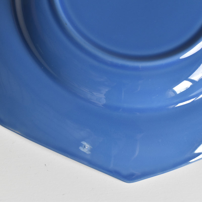 Vintage Plate, Digoin & Sarreguemines, Octagonal Blue A