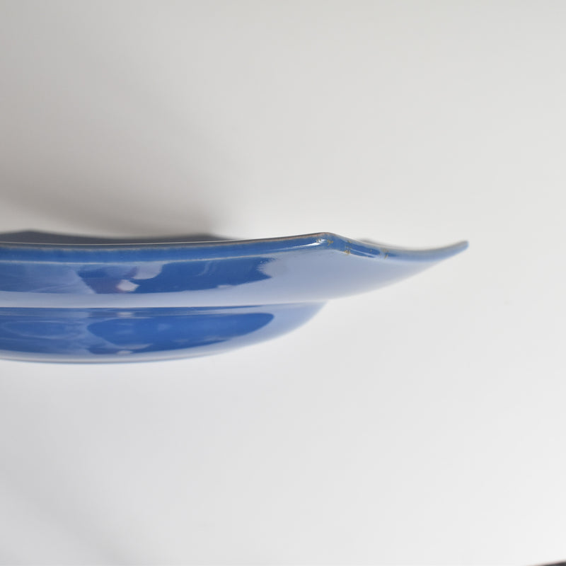 Vintage Plate Digoin & Sarreguemines Octagonal Blue B