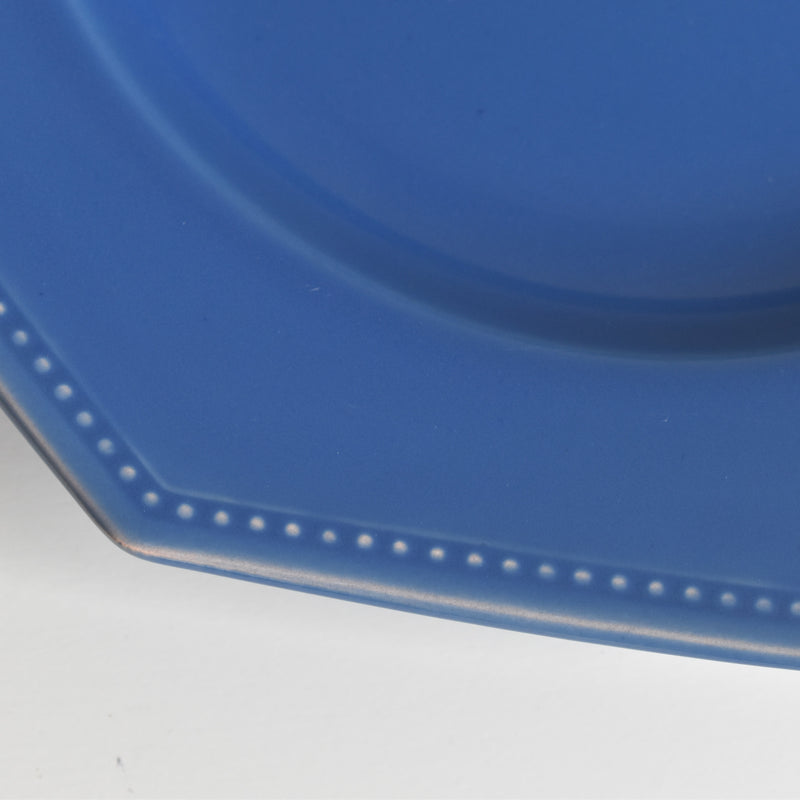 Vintage Digoin & Sarreguemines Octagonal Blue Plate D