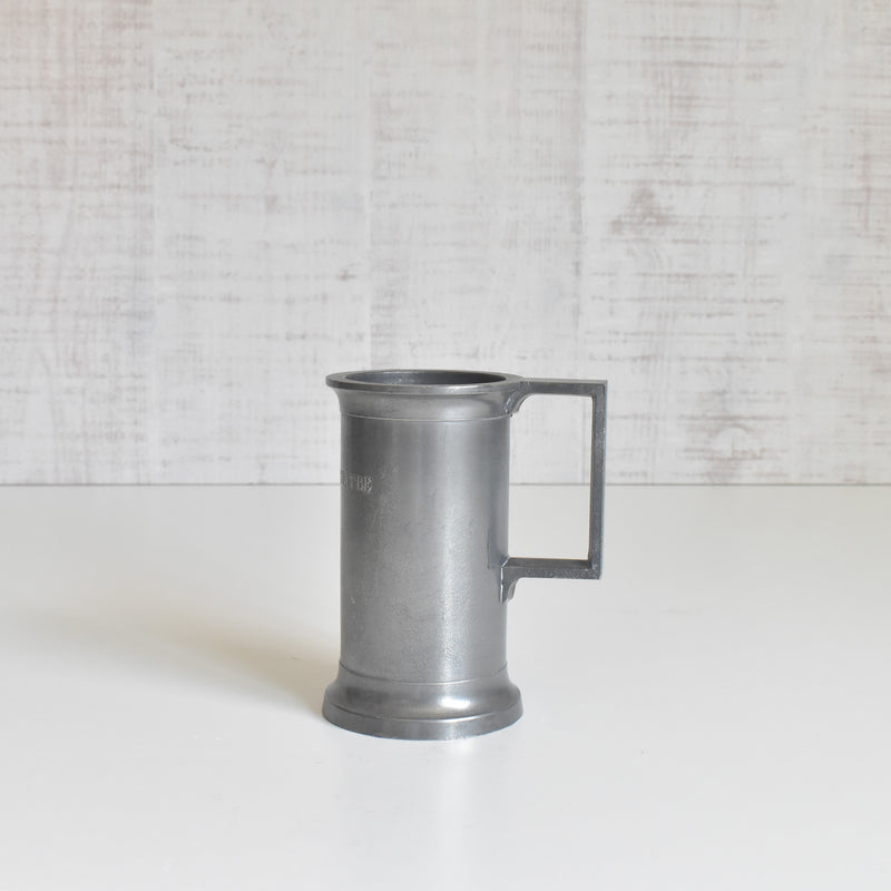 Vintage Pewter 5-Piece Measuring Cup Set