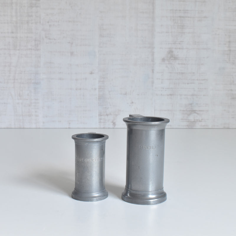Vintage Pewter 5-Piece Measuring Cup Set