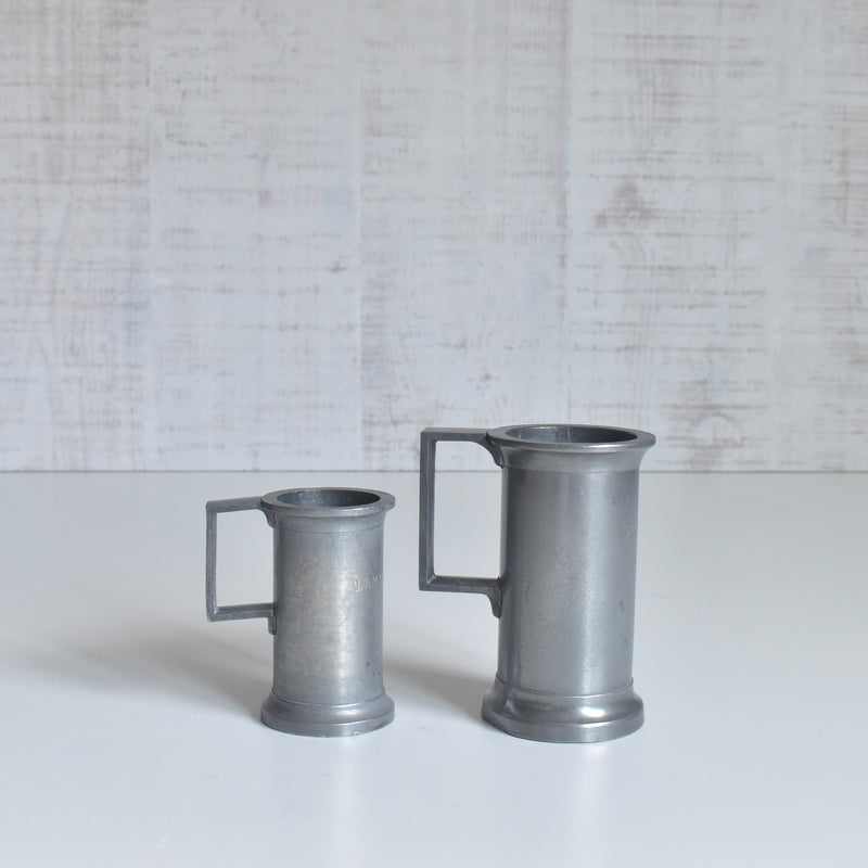 Vintage Pewter 5-Piece Measuring Cup Set