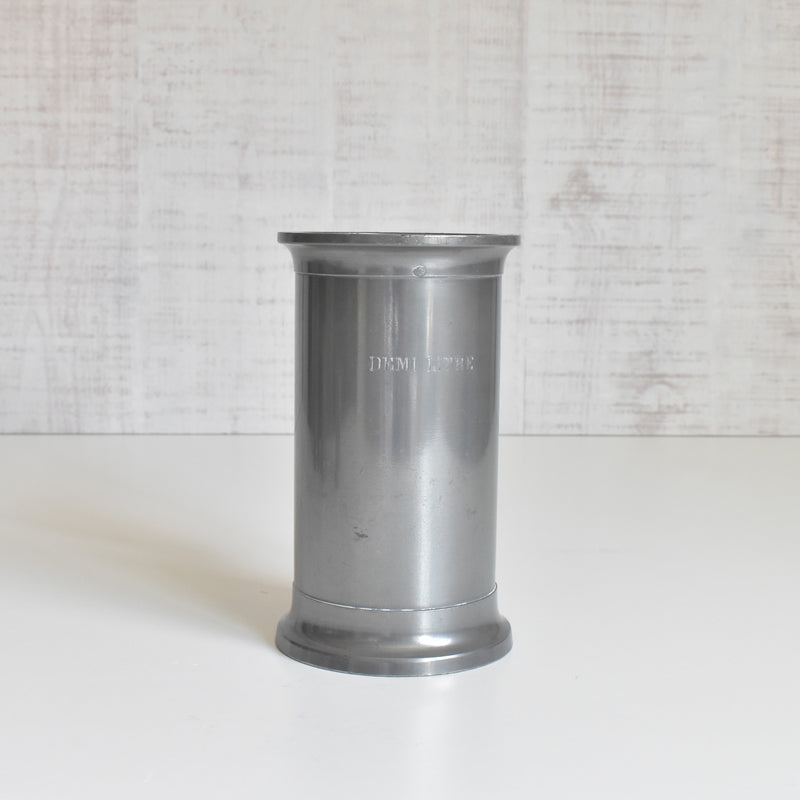 Vintage Pewter 5-Piece Measuring Cup Set