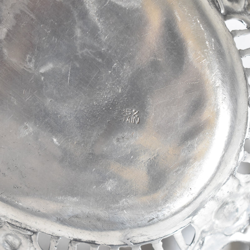 Vintage Pewter Basket