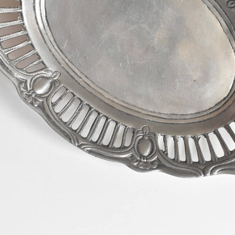 Vintage Pewter Basket