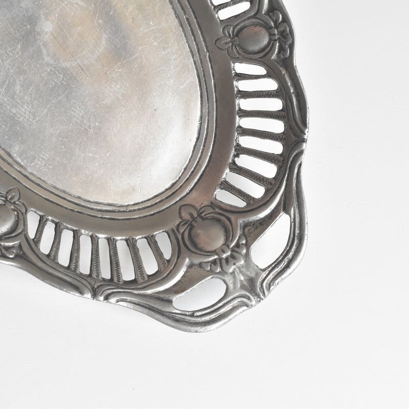 Vintage Pewter Basket