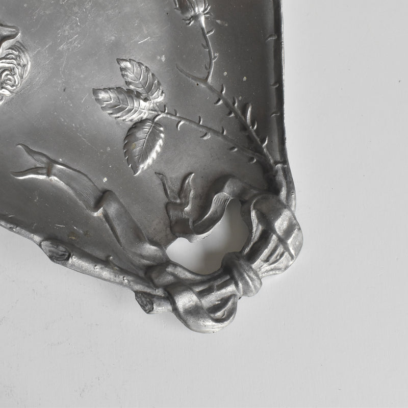 Vintage Pewter Butterfly Tray
