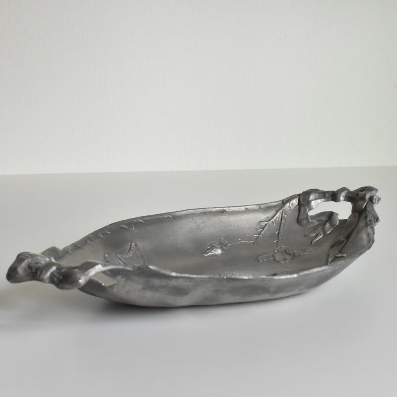Vintage Pewter Butterfly Tray