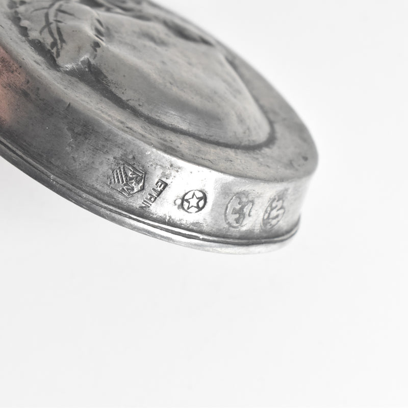 Vintage Pewter Apple Cake Pan