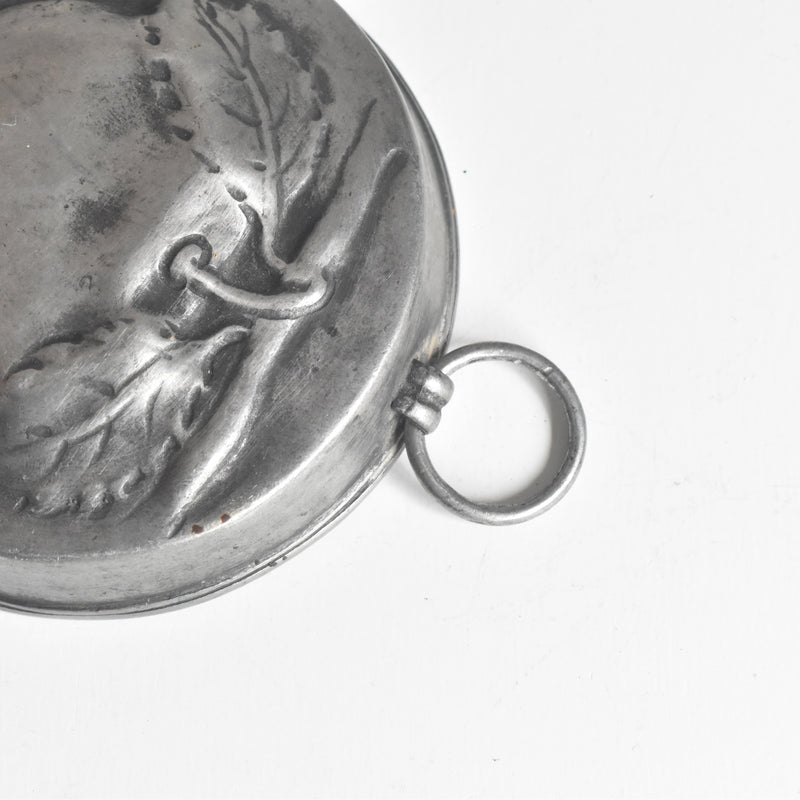 Vintage Pewter Apple Cake Pan