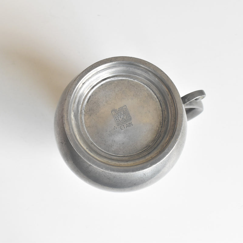 Vintage Pewter Creamer Les etains Du Manoir