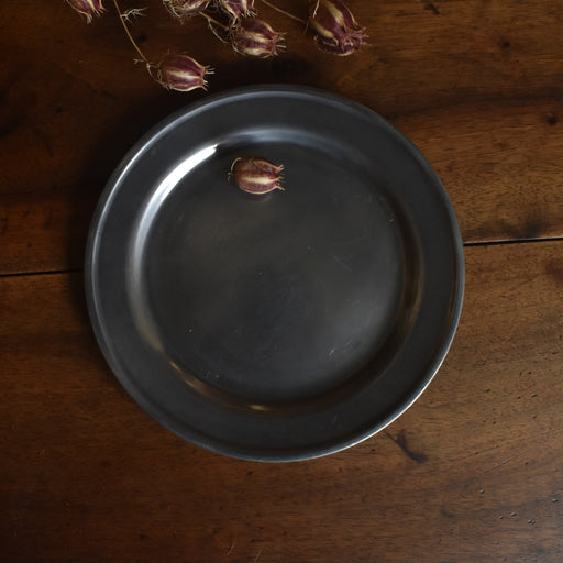 ヴィンテージピューター ラウンドプレート