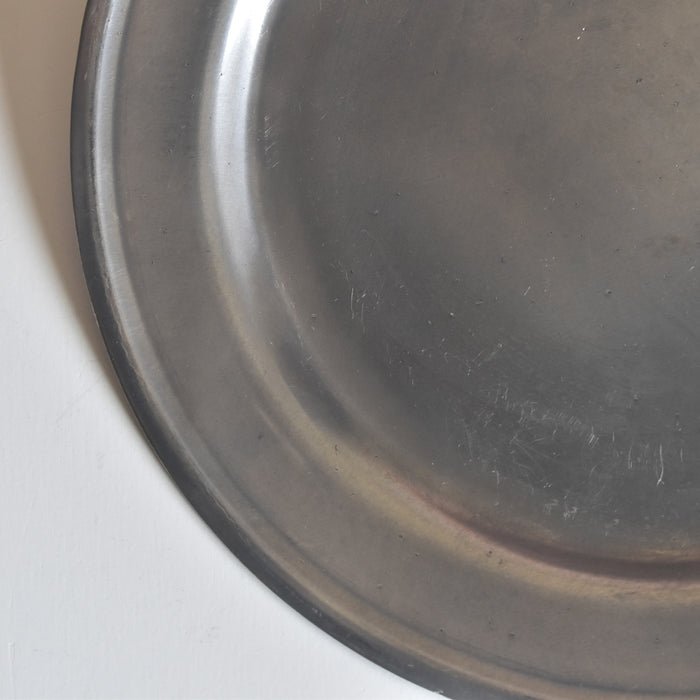 ヴィンテージピューター ラウンドプレート