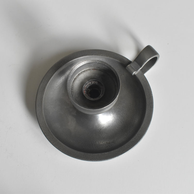 ヴィンテージ ピューター キャンドルホルダー Les Etains de L'abbaye