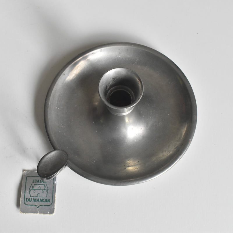 ヴィンテージ ピューター キャンドルホルダー Les étains du Manoir