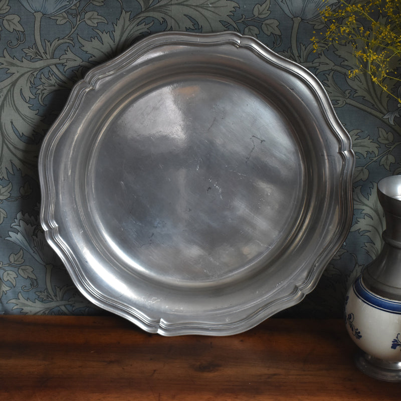 ヴィンテージピューター 大皿