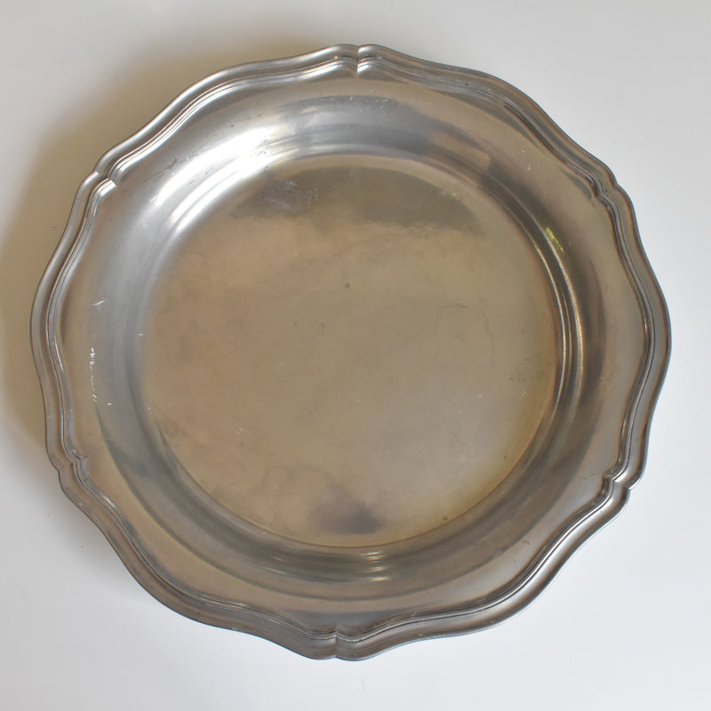 Vintage Pewter Platter
