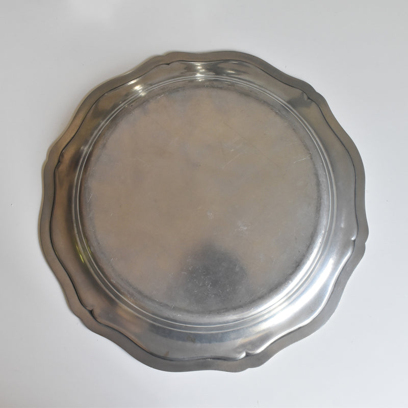 Vintage Pewter Platter