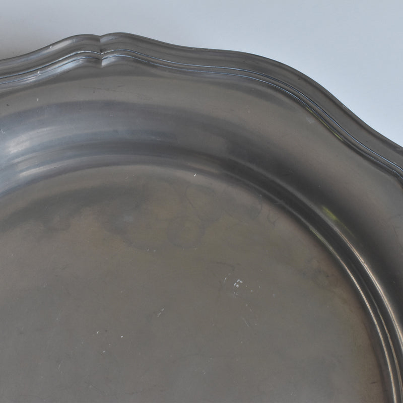 Vintage Pewter Platter