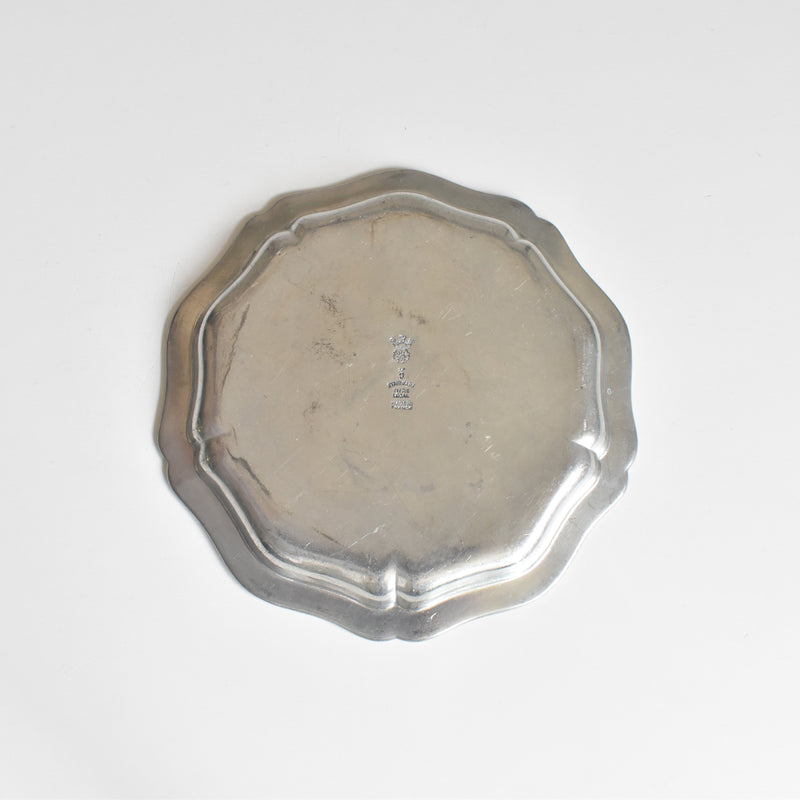 Vintage Pewter Small Plate A