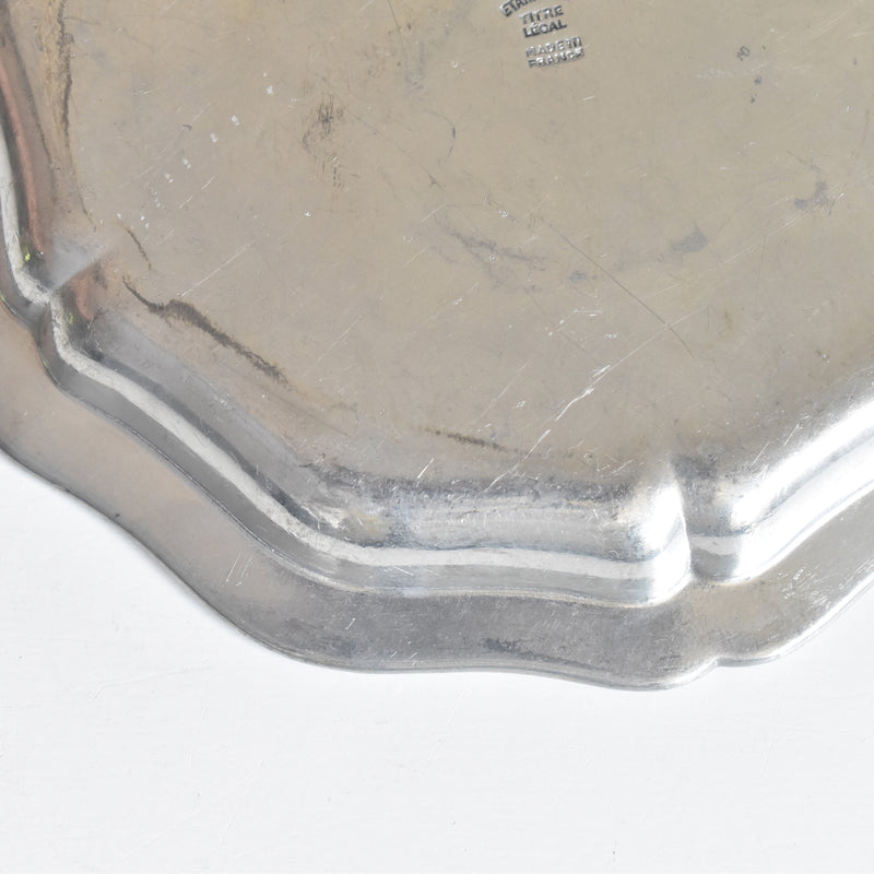 Vintage Pewter Small Plate A