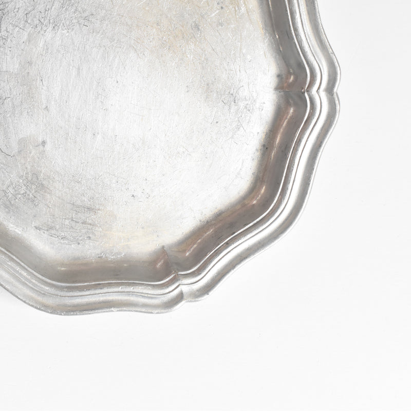 Vintage Pewter Small Plate A