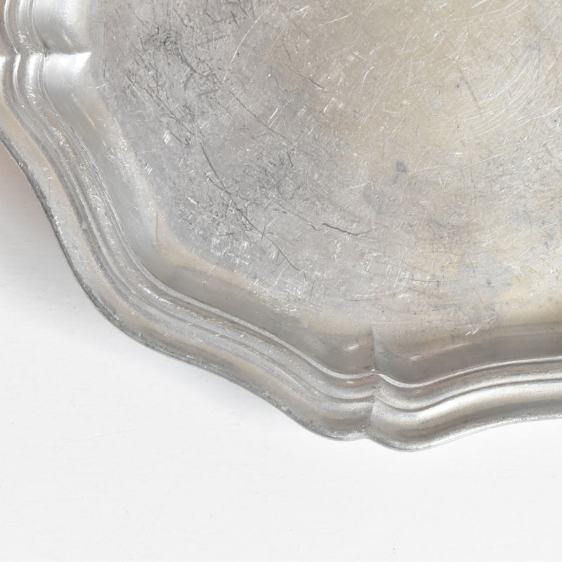 Vintage Pewter Small Plate A