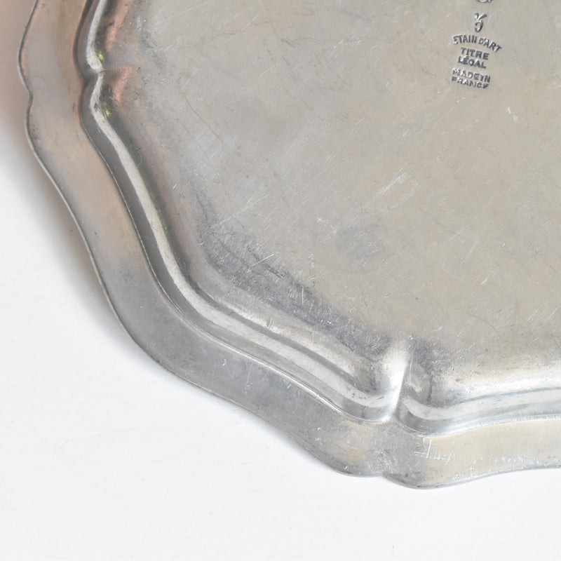 Vintage Pewter Small Plate B