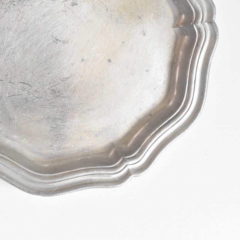 Vintage Pewter Small Plate B