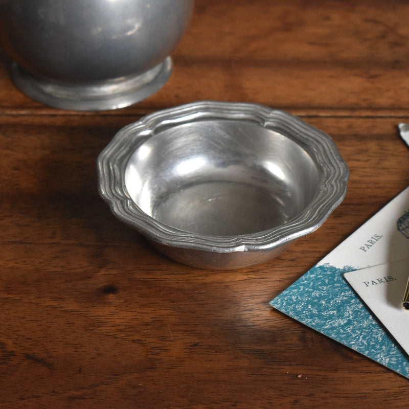 Vintage Pewter Mini Plate