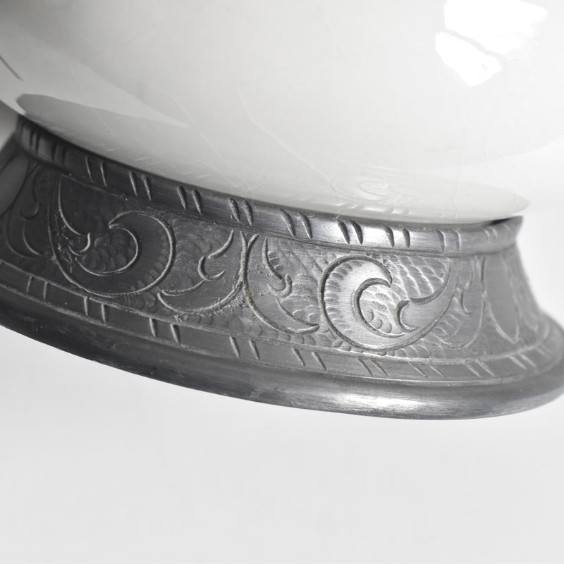 ヴィンテージ ピューター＆陶器 水差し