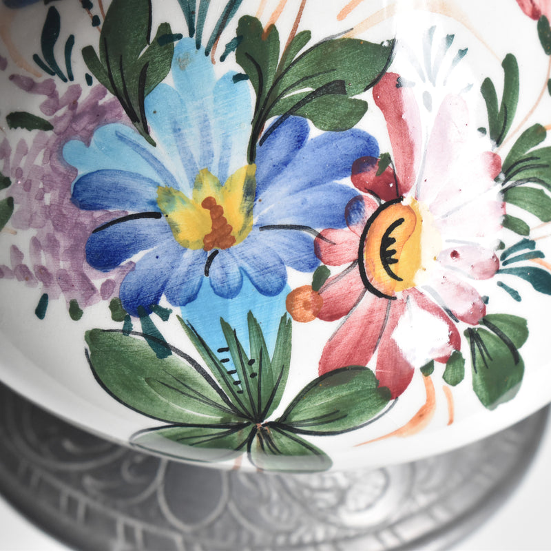 ヴィンテージ ピューター＆陶器 水差し