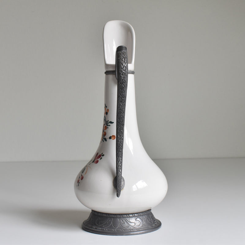 ヴィンテージ ピューター＆陶器 水差し