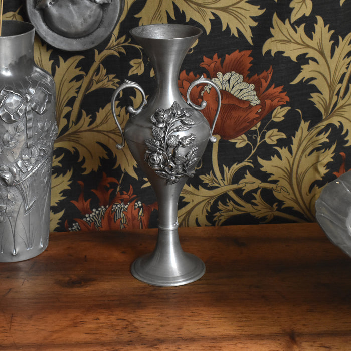 ヴィンテージピューター 一輪挿し フラワー