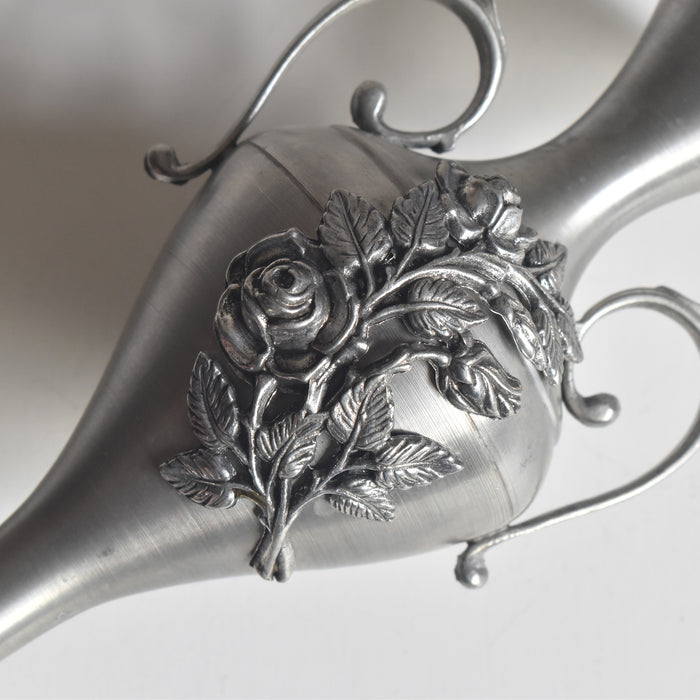 ヴィンテージピューター 一輪挿し フラワー