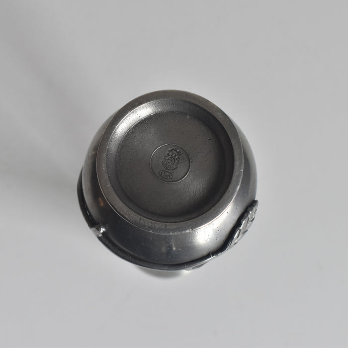 ヴィンテージピューター 一輪挿し リーフ