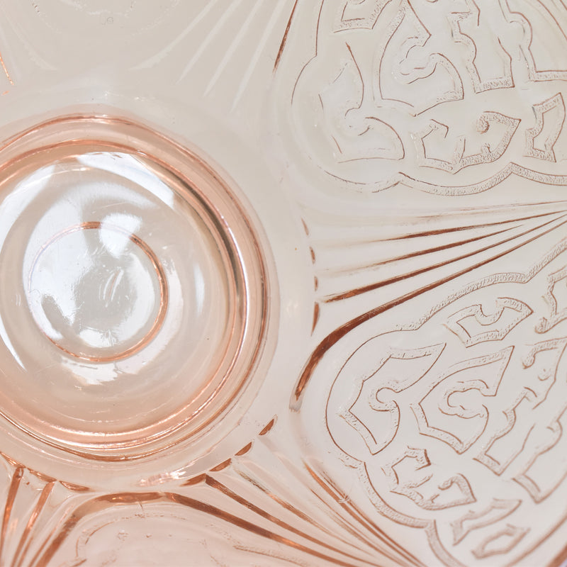 Vintage Pink Glass Cafe au Lait Bowl