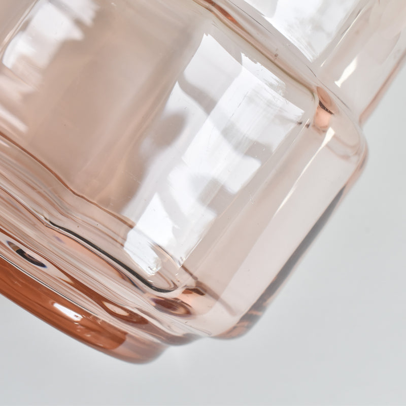 Vintage Pink Glass Pitcher
